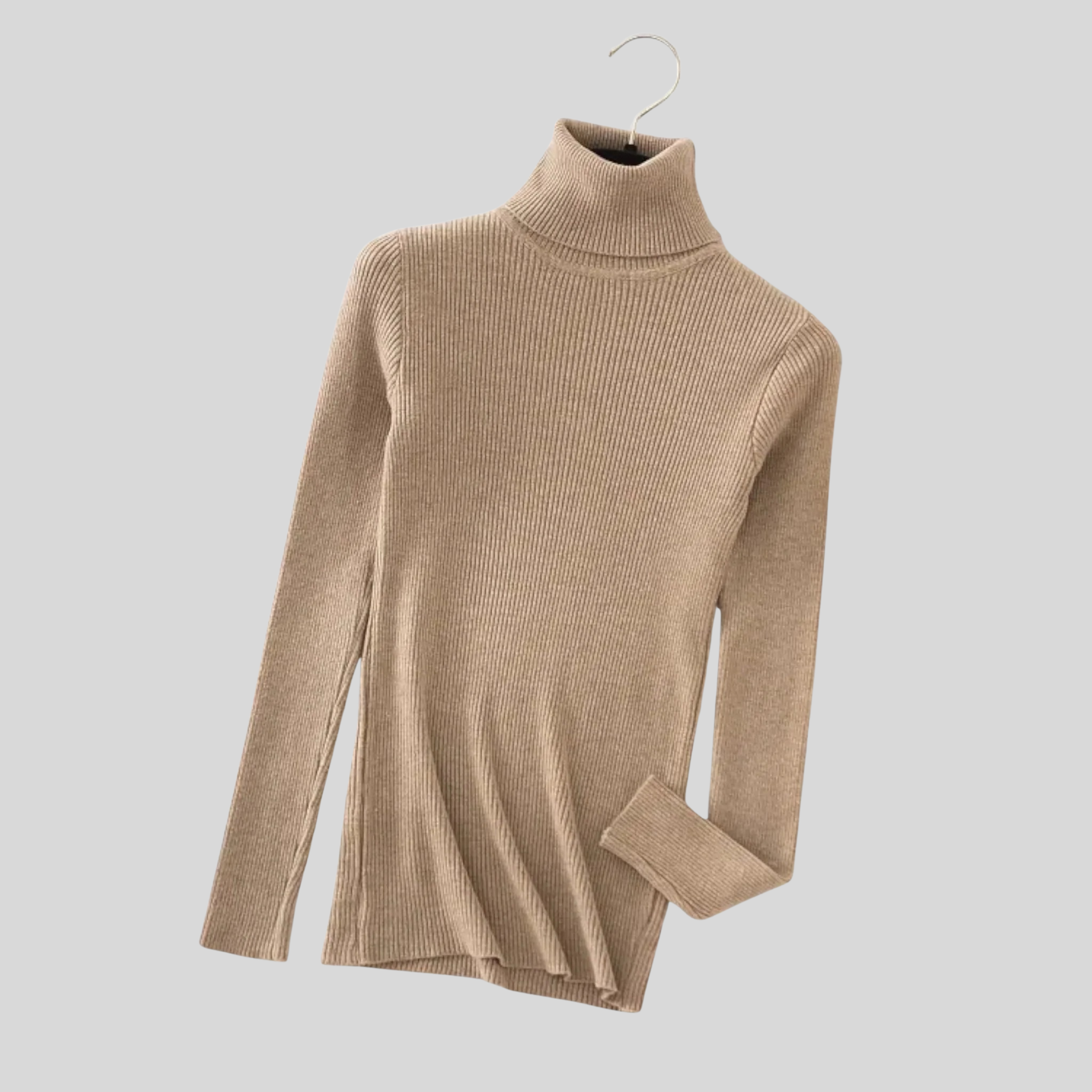 Femme Pull Col Roulé Maille Fine | Pull Manches Longues