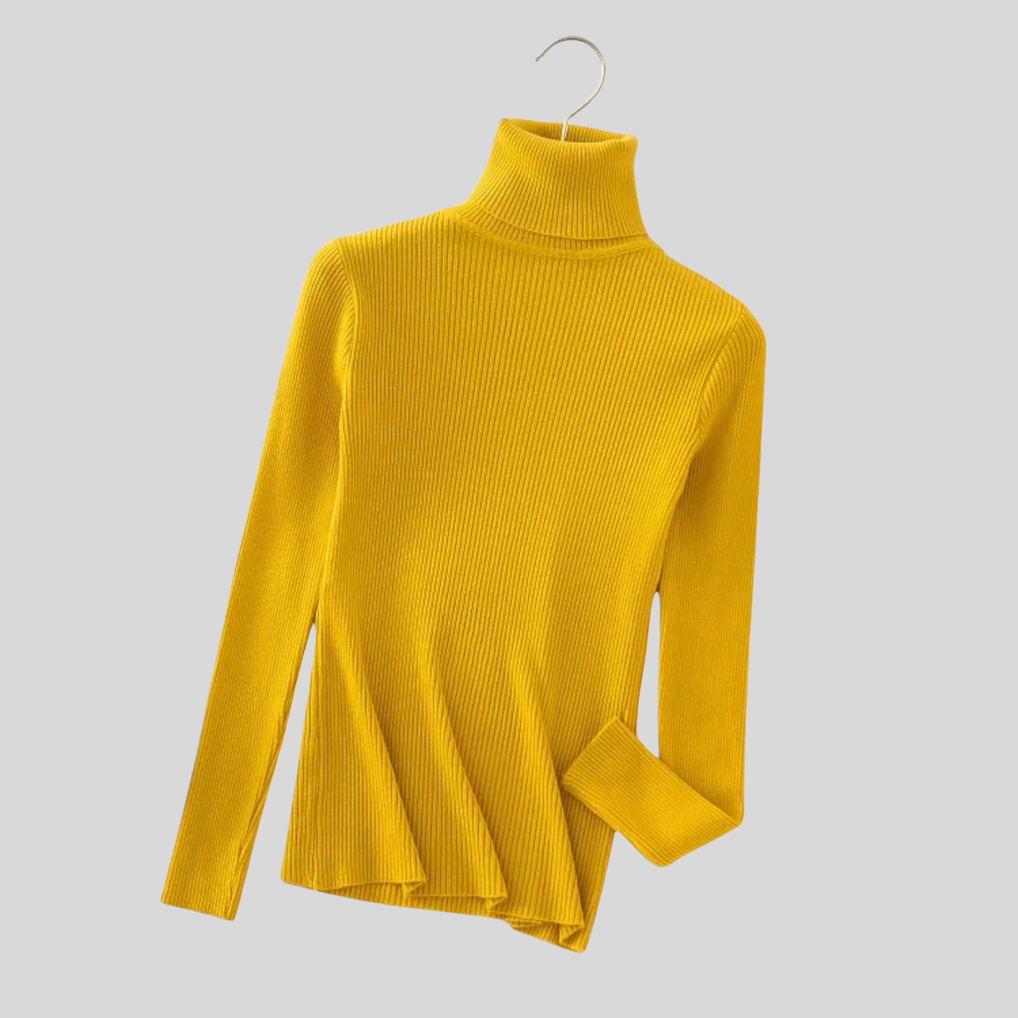 Femme Pull Col Roulé Maille Fine | Pull Manches Longues