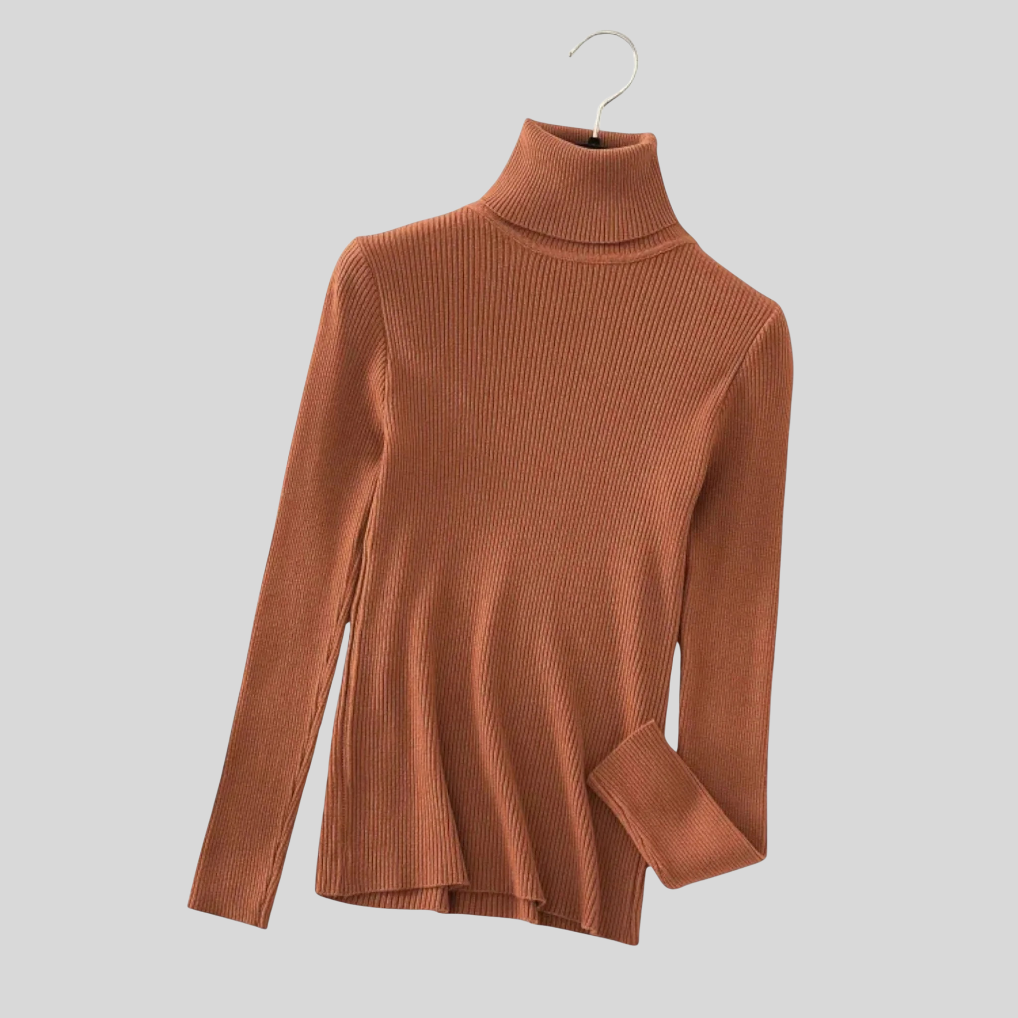 Femme Pull Col Roulé Maille Fine | Pull Manches Longues