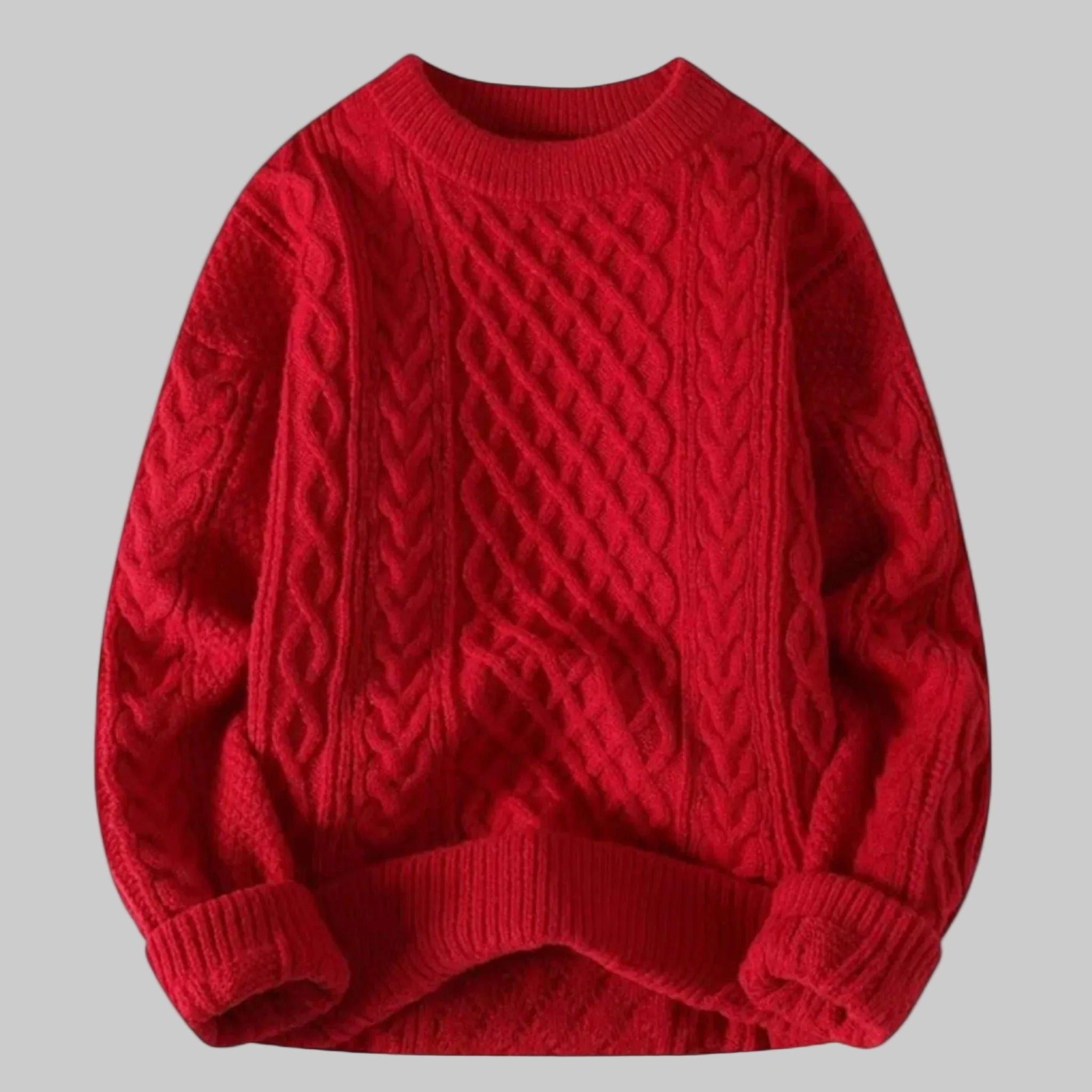 Femme Pull Maille Torsadée Col Rond | Pull Manches Longues