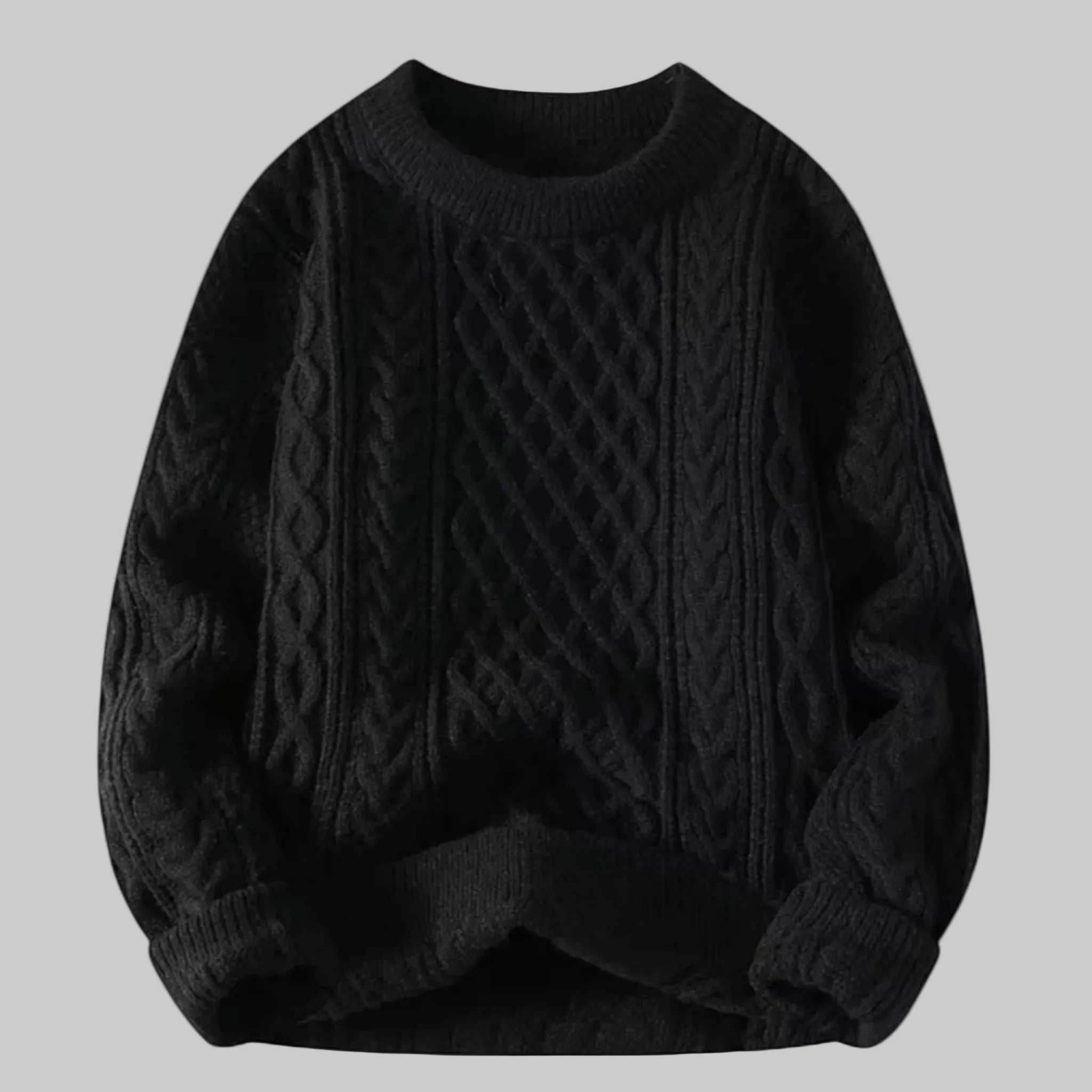 Femme Pull Maille Torsadée Col Rond | Pull Manches Longues