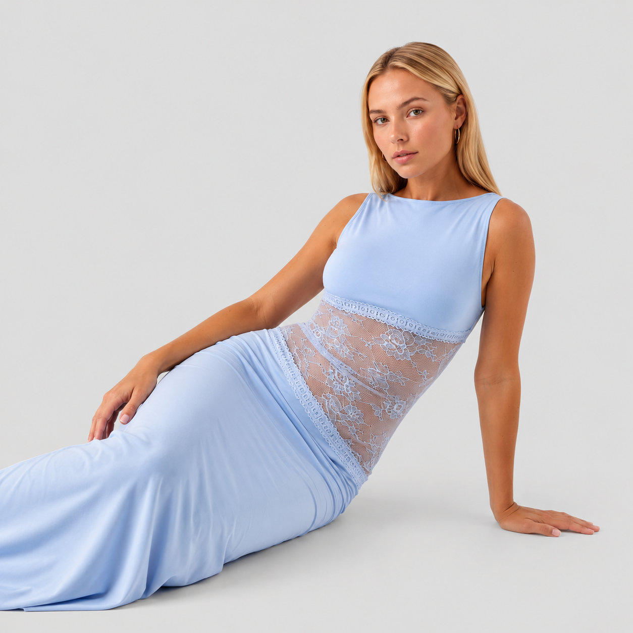 Femme Robe Maxi Dos Ouvert | Robe Longue Élégante