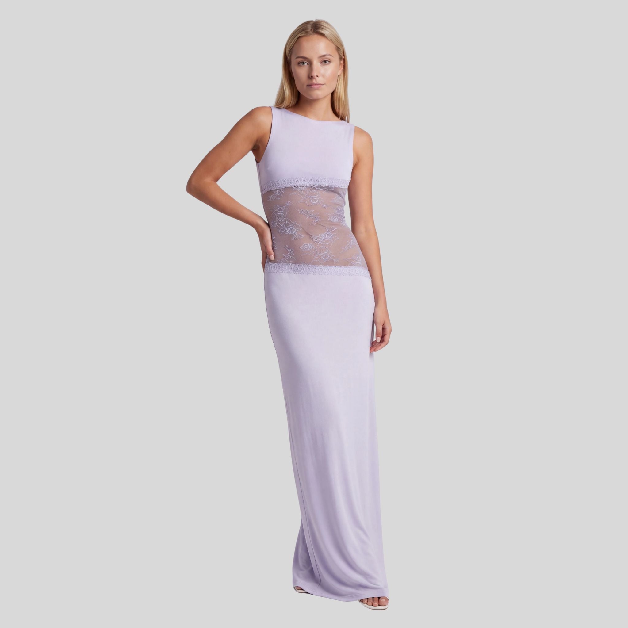Femme Robe Maxi Dos Ouvert | Robe Longue Élégante