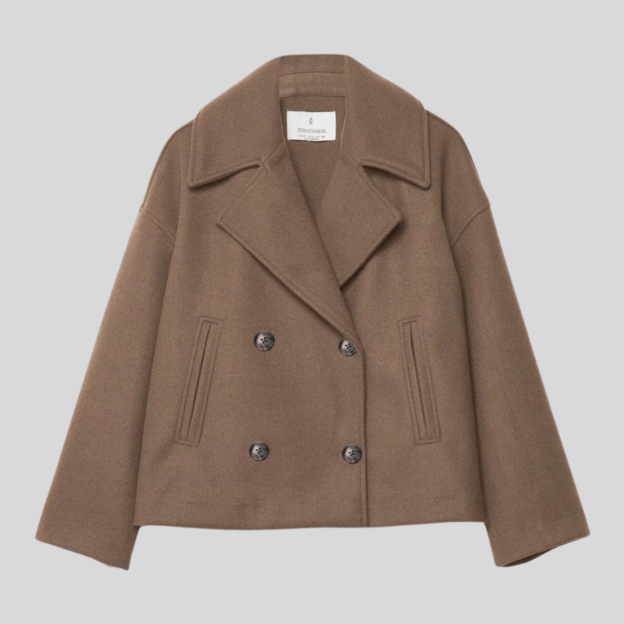 Femme Veste Courte à Boutons Croisés | Veste Courte Femme Élégante