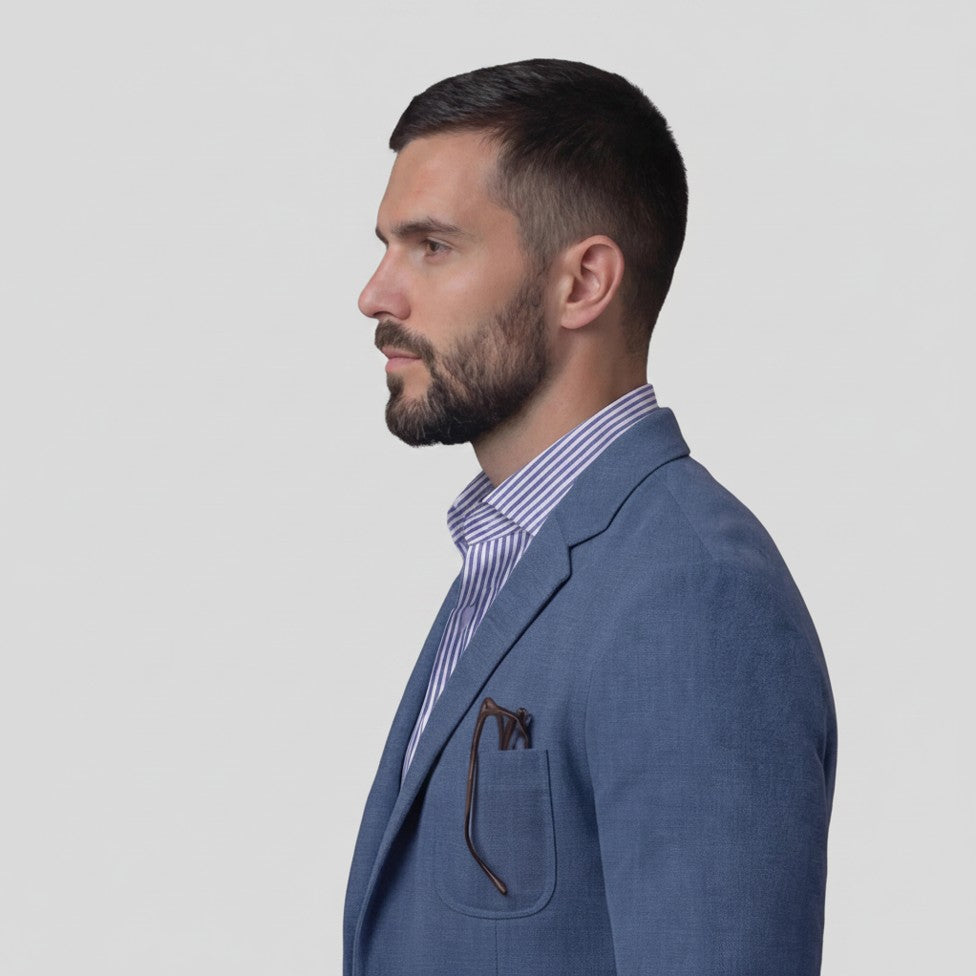 Homme Blazer Décontracté Uni | Veste Homme Boutonnée Élégante