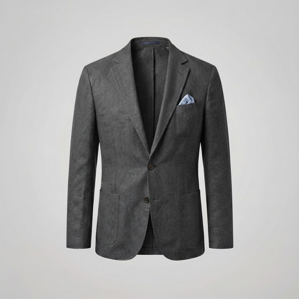 Homme Blazer Décontracté Uni | Veste Homme Boutonnée Élégante