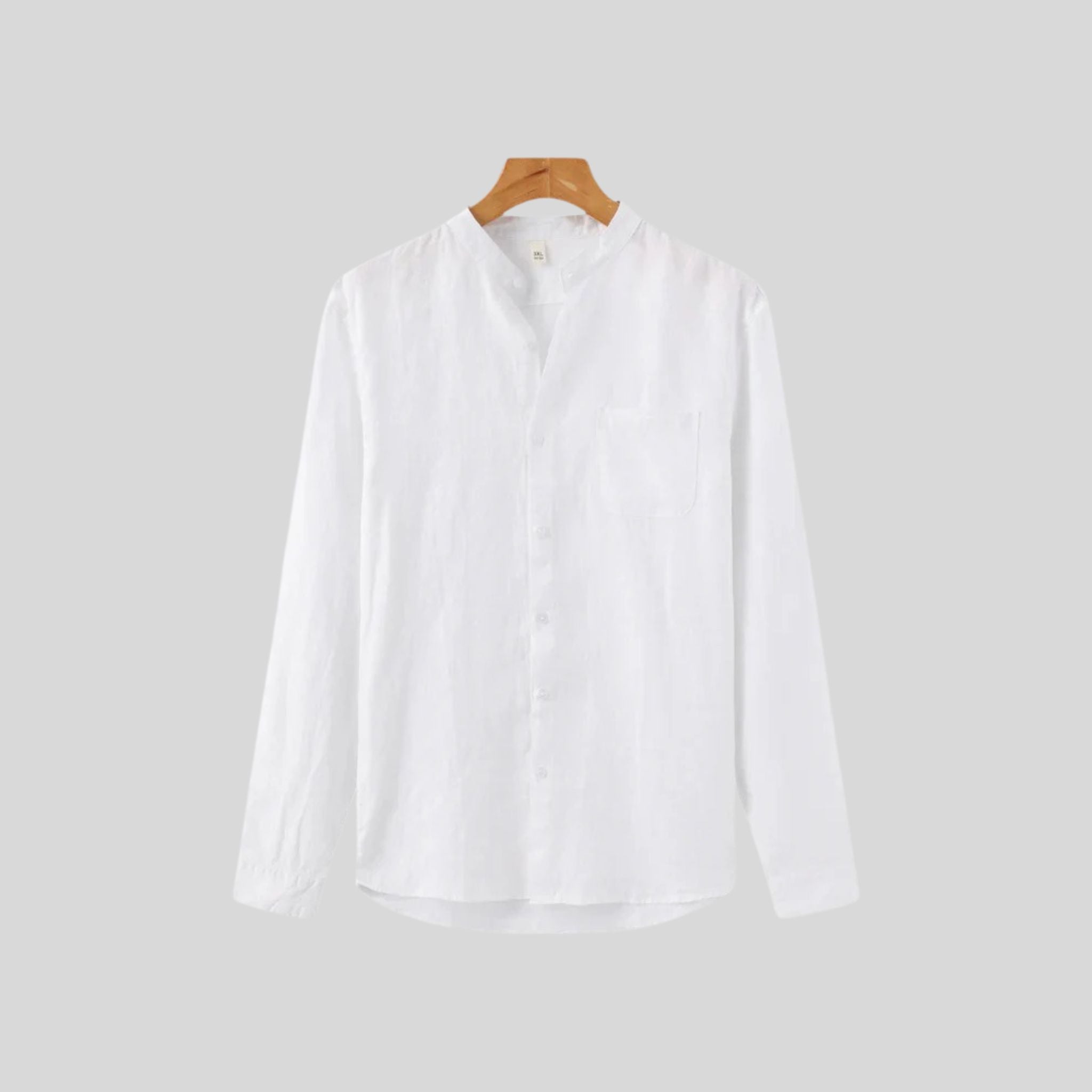 Homme Chemise Unie Boutonnée | Chemise Homme Manches Longues Été