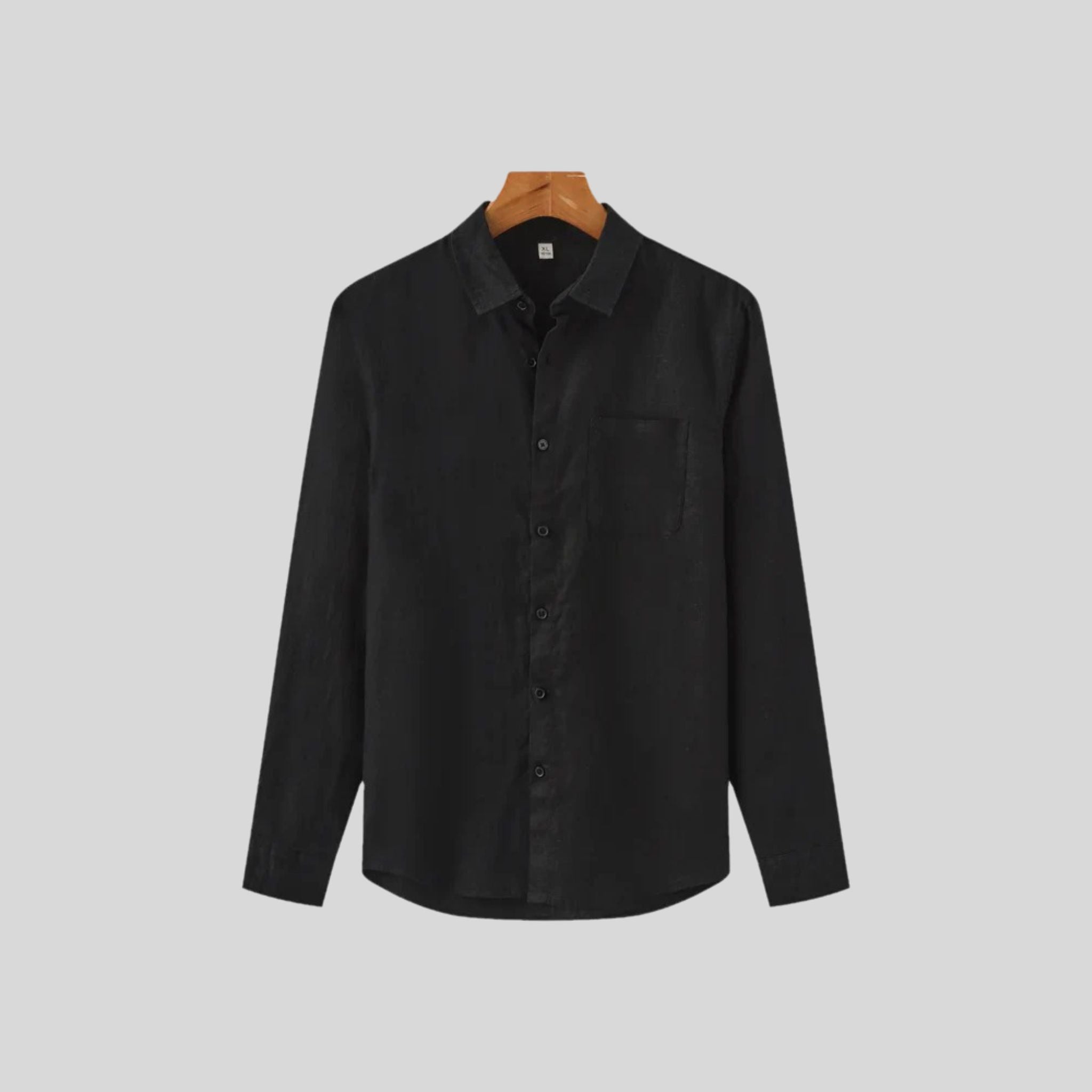 Homme Chemise Unie Boutonnée | Chemise Homme Manches Longues Été