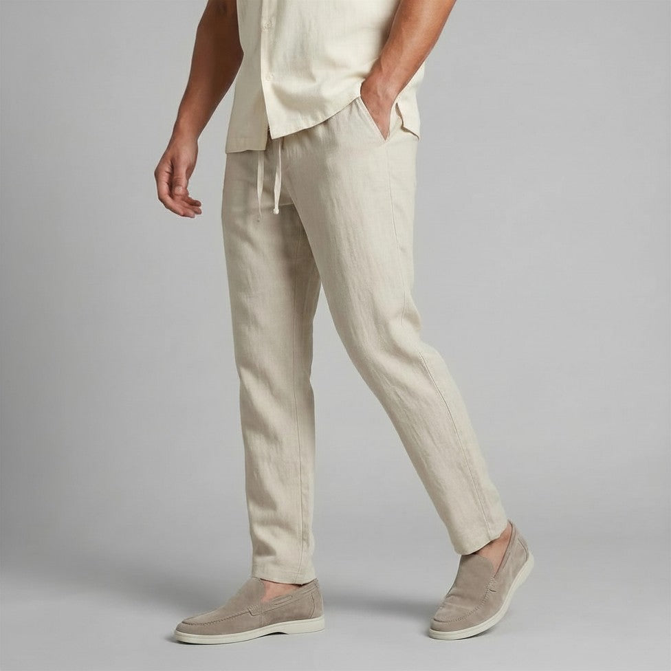 Homme Pantalon Décontracté Uni | Pantalon Homme Taille Élastique Été
