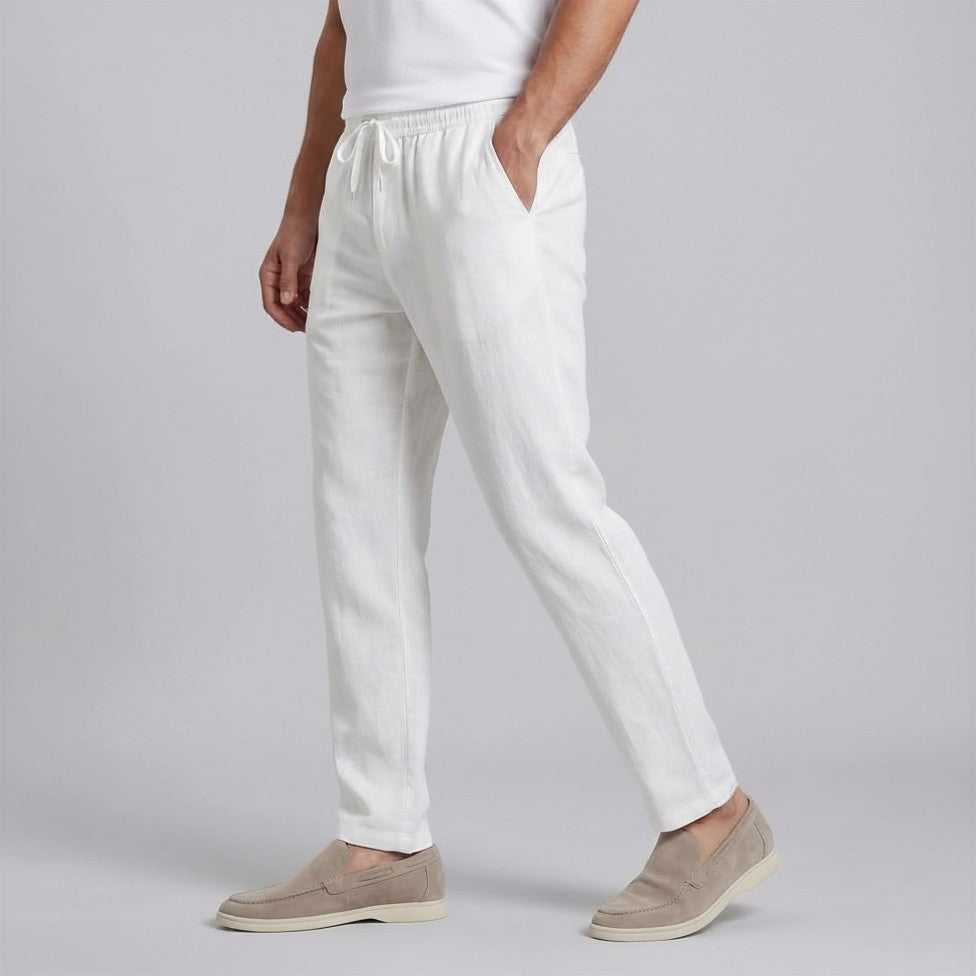 Homme Pantalon Décontracté Uni | Pantalon Homme Taille Élastique Été