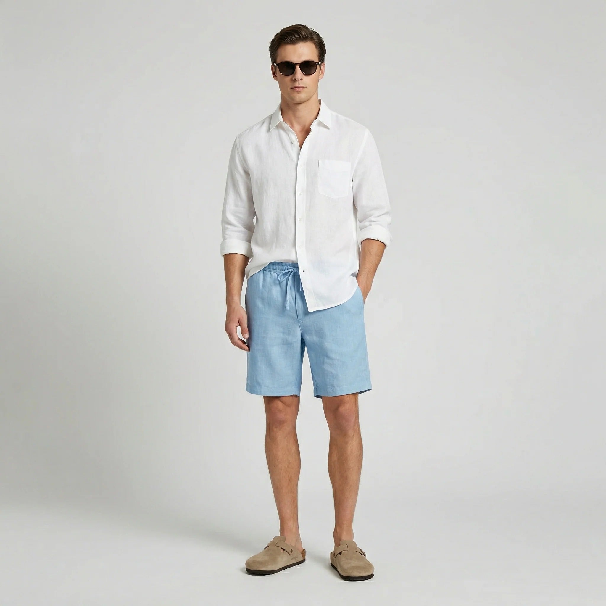 Homme Short Décontracté Été | Short Court Taille Élastique