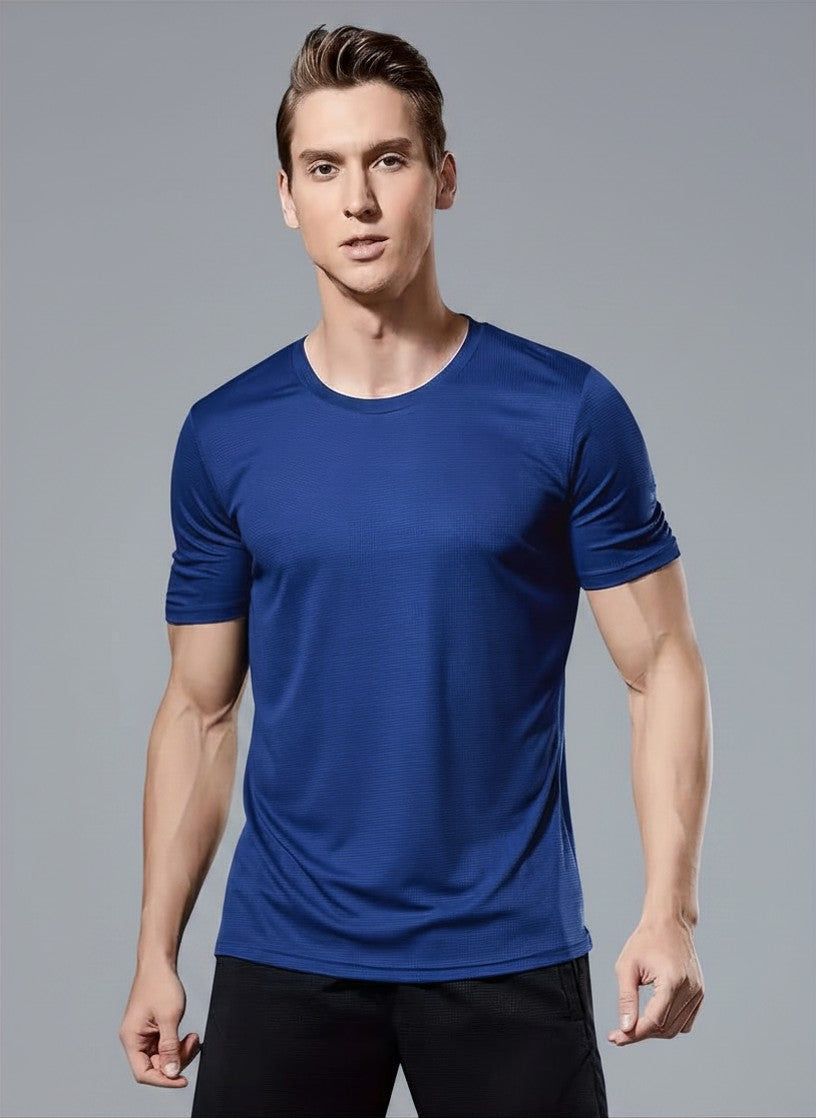 Homme T-Shirt Sport Col Rond | T-Shirt Running Homme Haut Entraînement