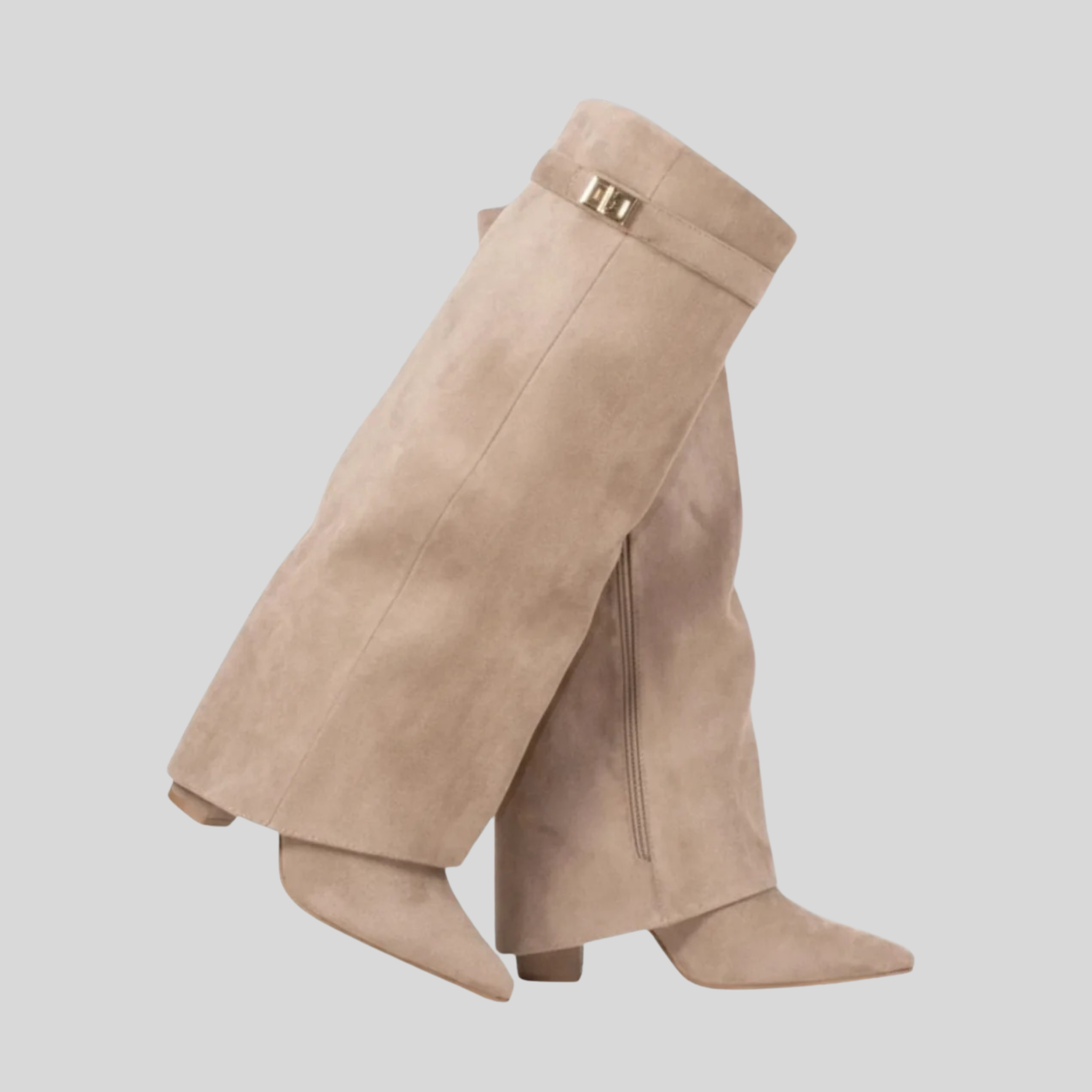 Femme Bottes Hautes Genou Bout Pointu | Bottes Talon Épais