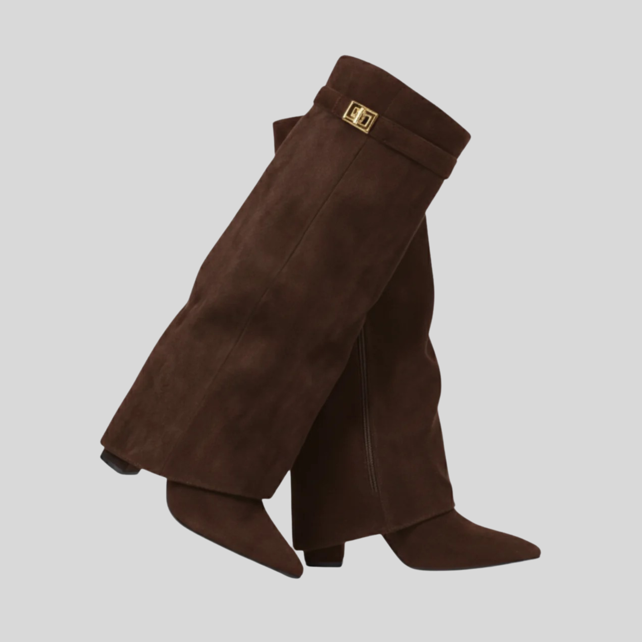 Femme Bottes Hautes Genou Bout Pointu | Bottes Talon Épais