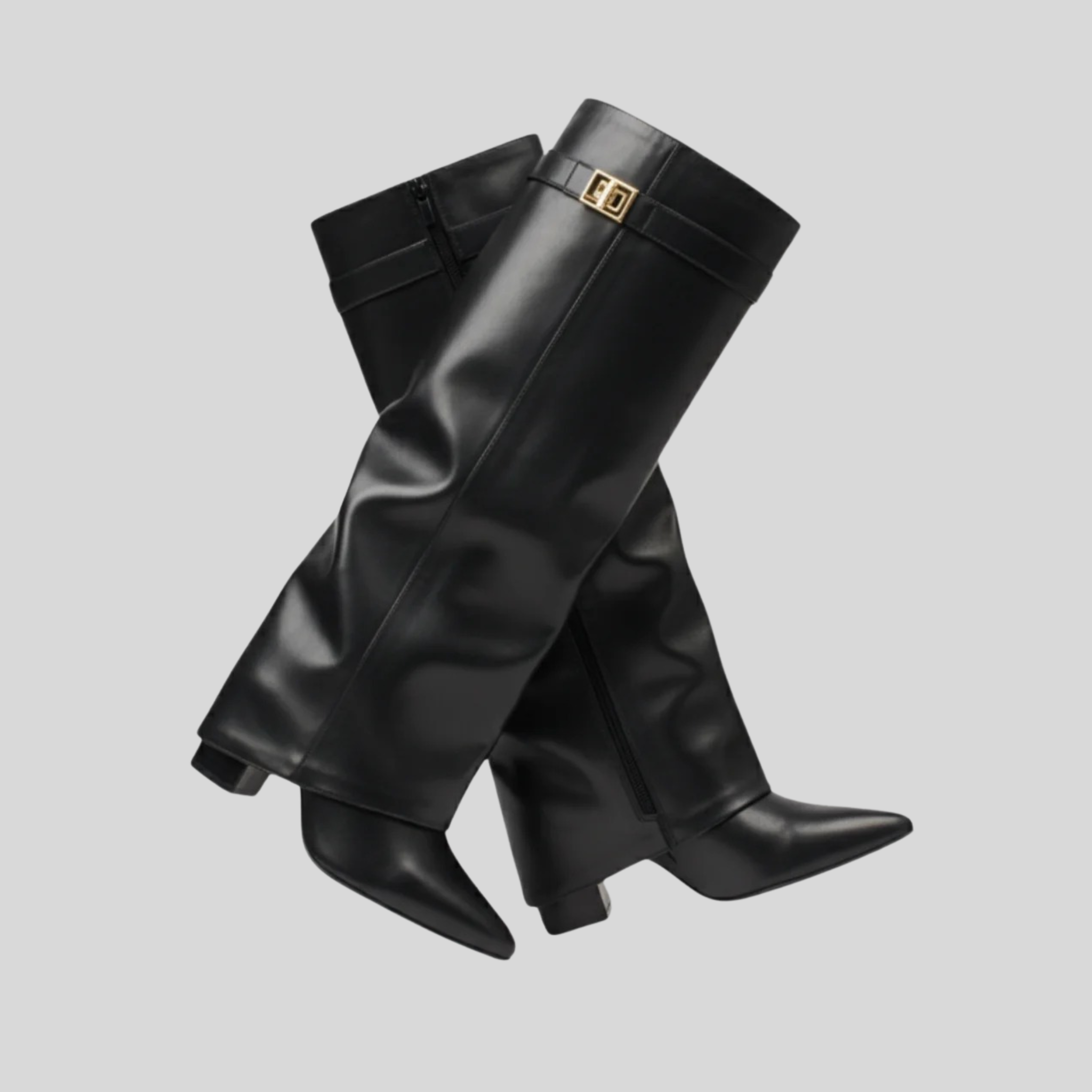 Femme Bottes Hautes Genou Bout Pointu | Bottes Talon Épais