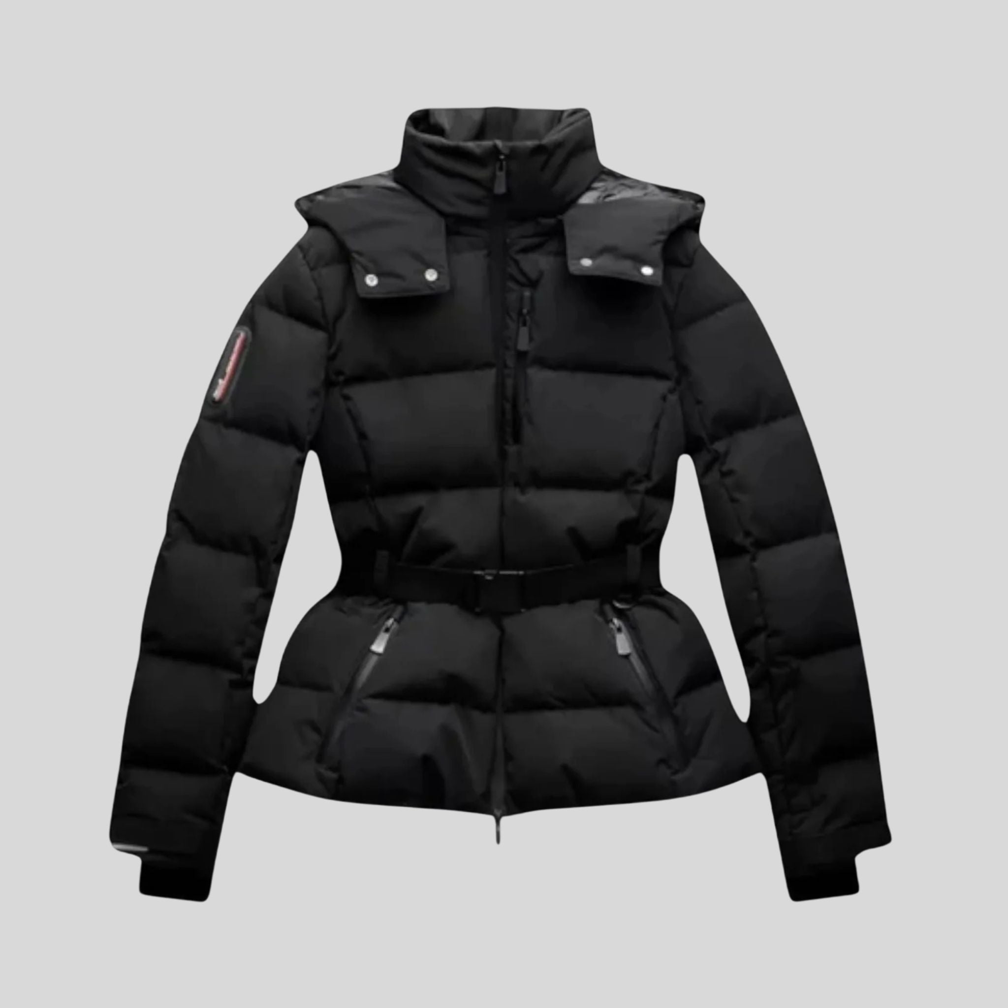 Femme Combinaison De Ski Matelassée | Manteau Hiver Ceinturé