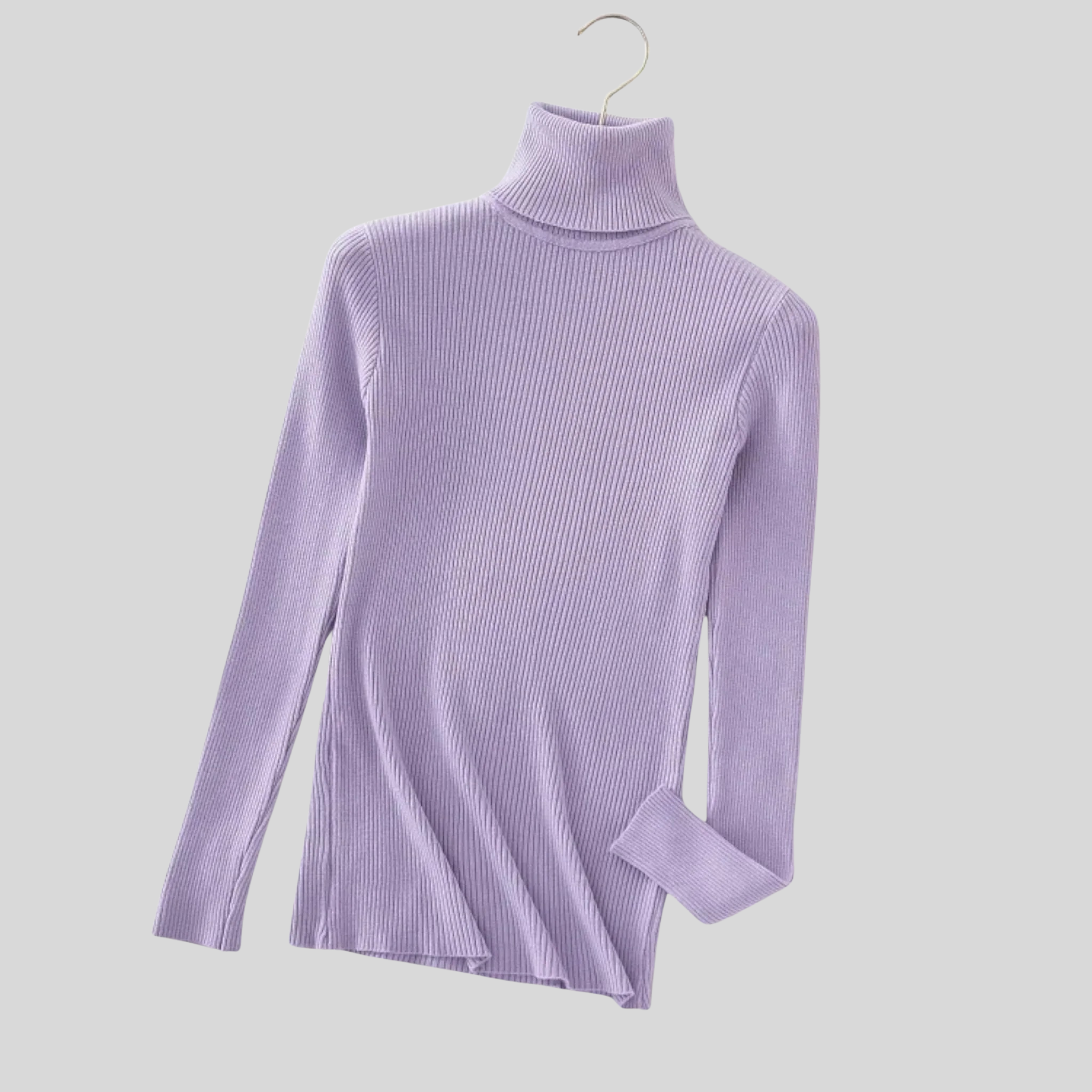 Femme Pull Col Roulé Maille Fine | Pull Manches Longues