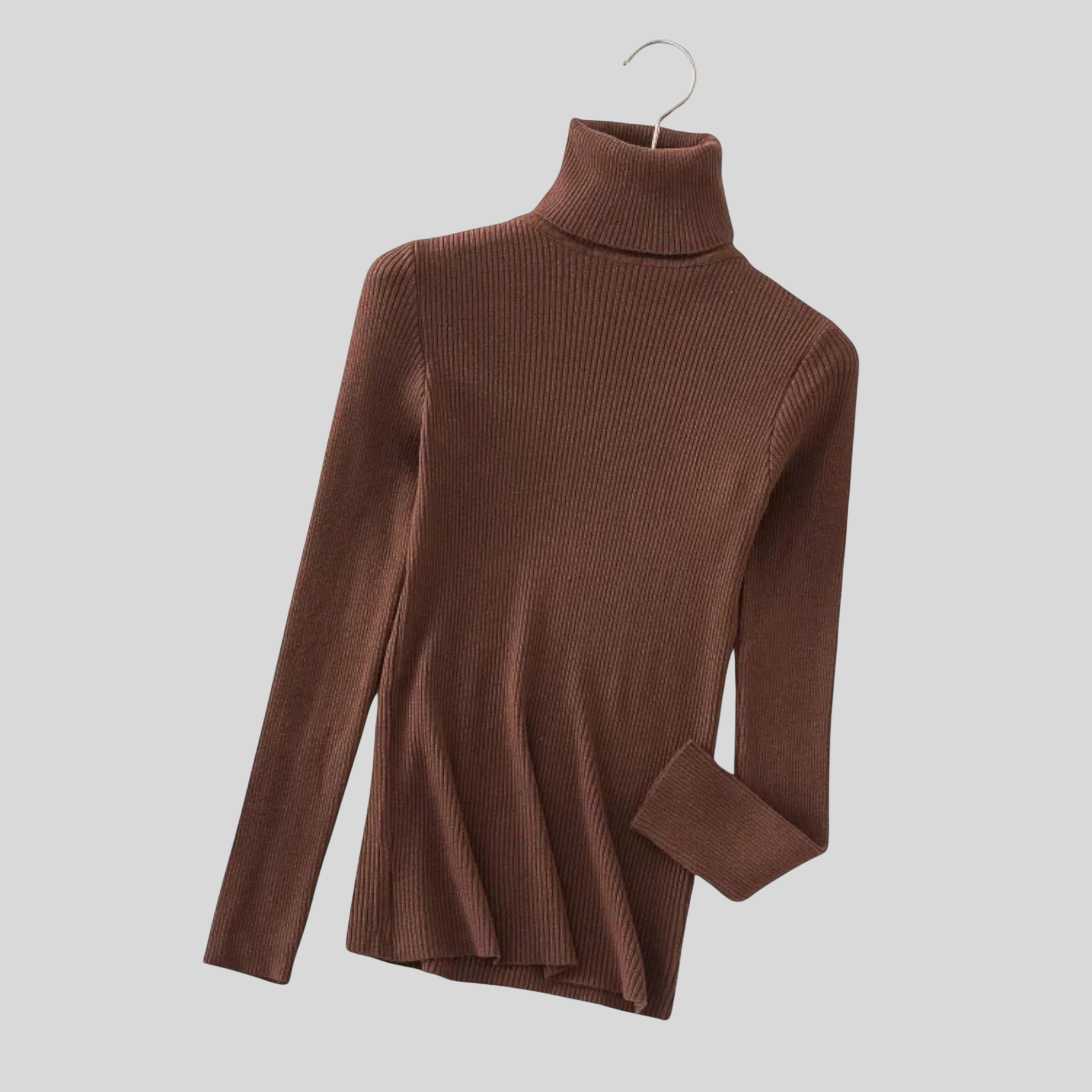Femme Pull Col Roulé Maille Fine | Pull Manches Longues