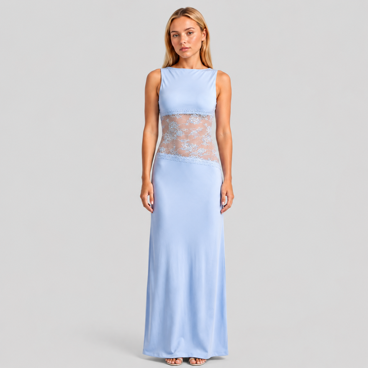 Femme Robe Maxi Dos Ouvert | Robe Longue Élégante
