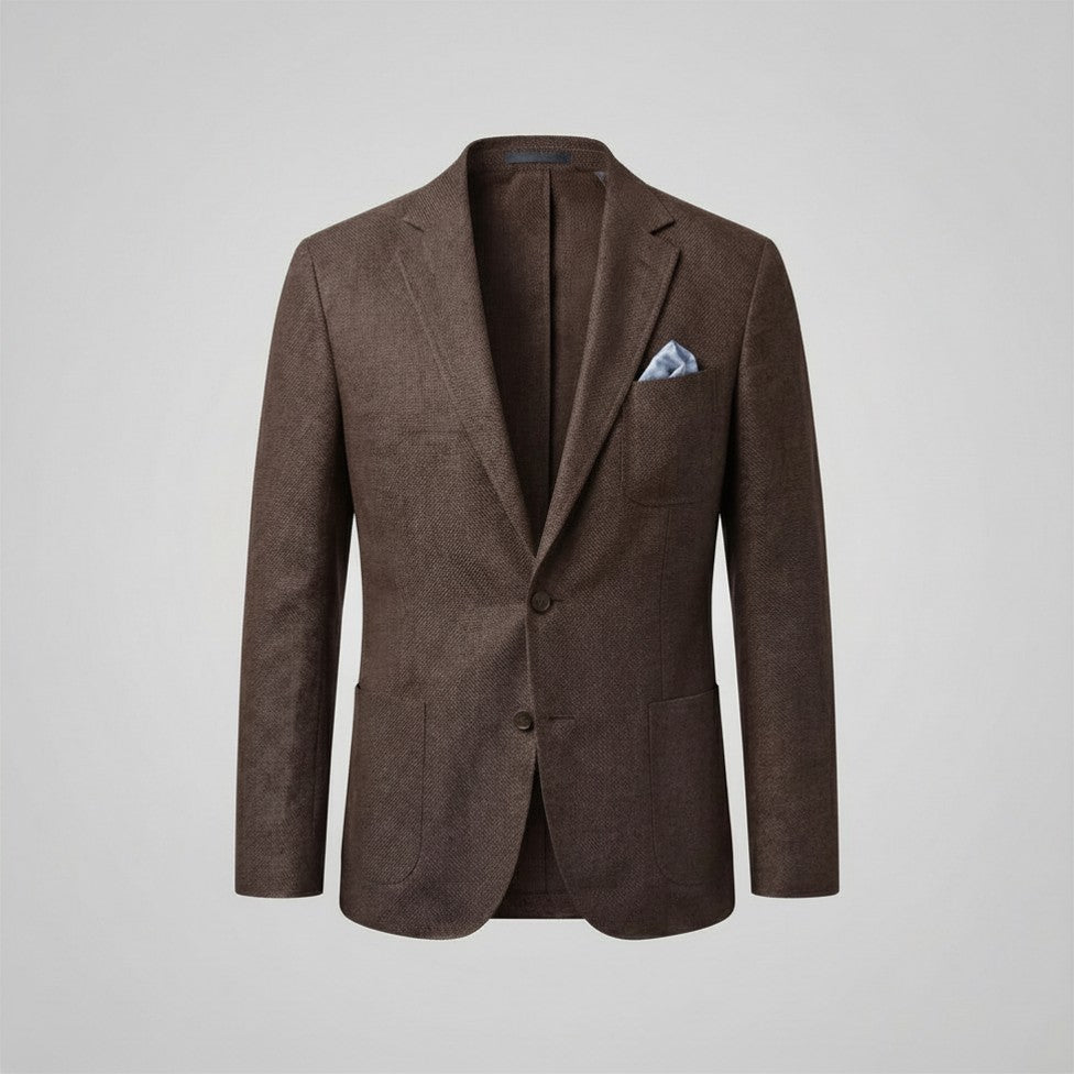 Homme Blazer Décontracté Uni | Veste Homme Boutonnée Élégante