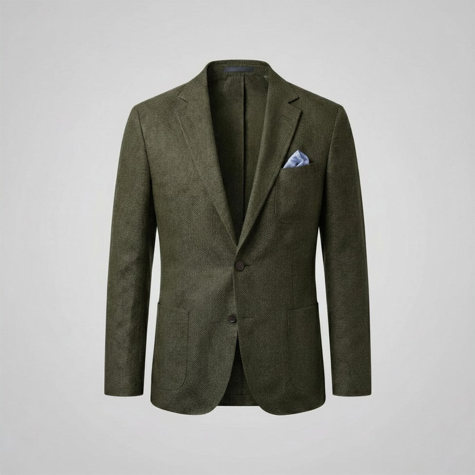 Homme Blazer Décontracté Uni | Veste Homme Boutonnée Élégante