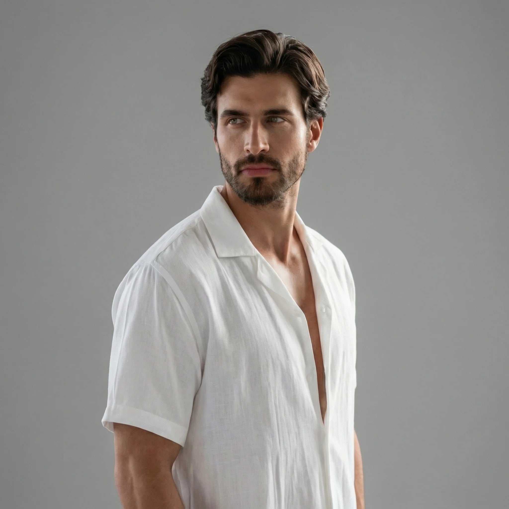 Homme Ensemble Décontracté Manches Courtes | Chemise Short Assorti