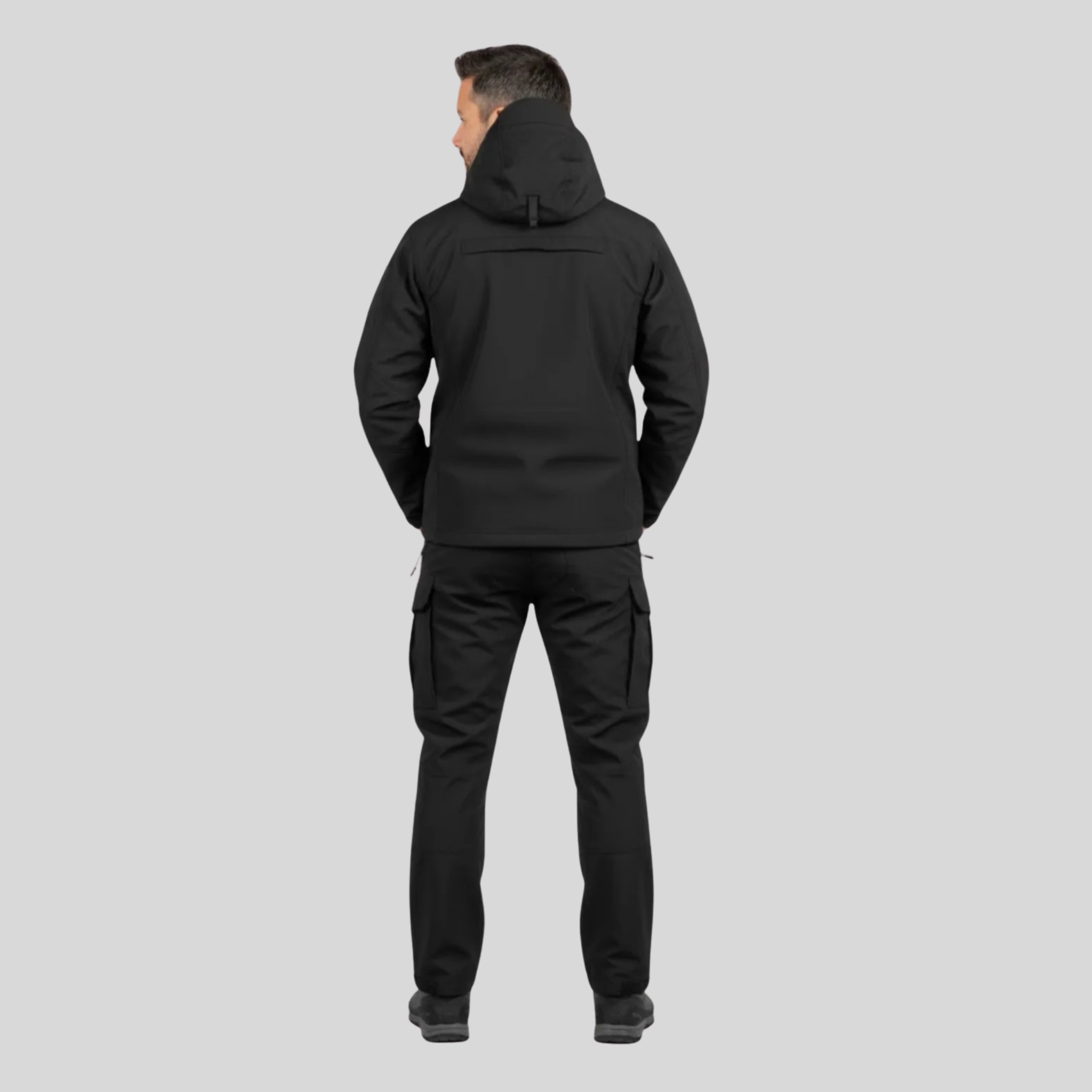 Homme Ensemble Veste Extérieure Et Pantalon Cargo | Veste À Capuche Militaire