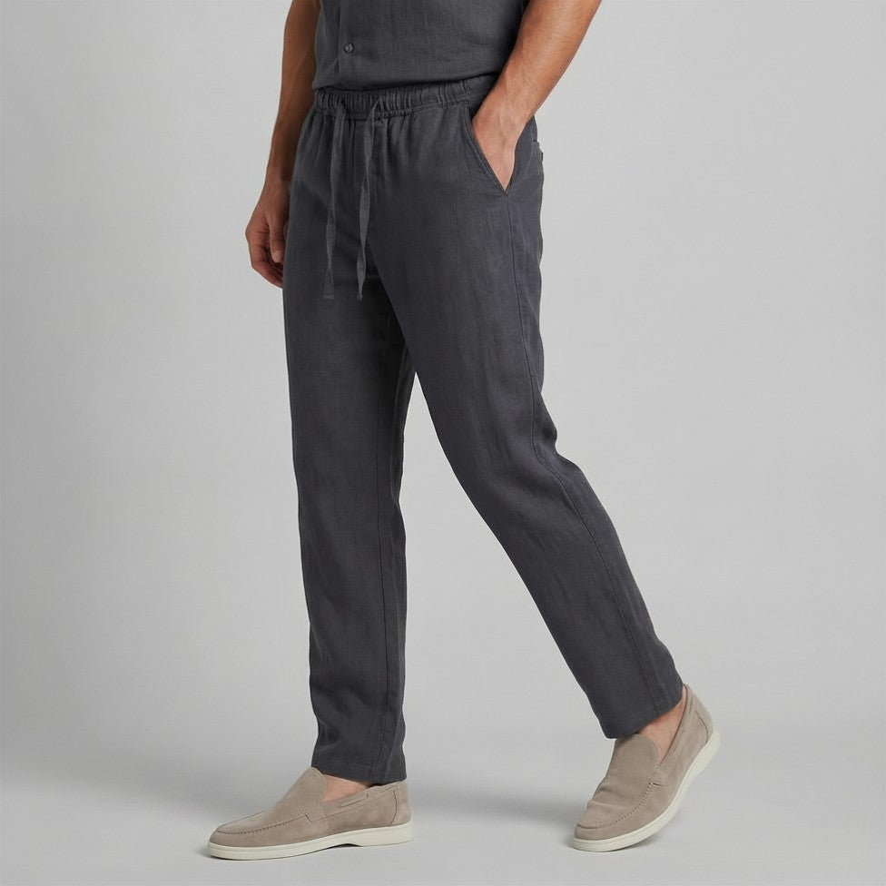 Homme Pantalon Décontracté Uni | Pantalon Homme Taille Élastique Été