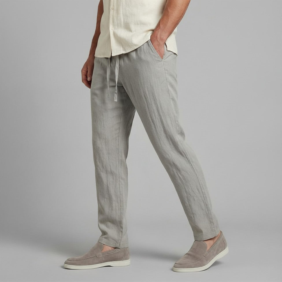 Homme Pantalon Décontracté Uni | Pantalon Homme Taille Élastique Été