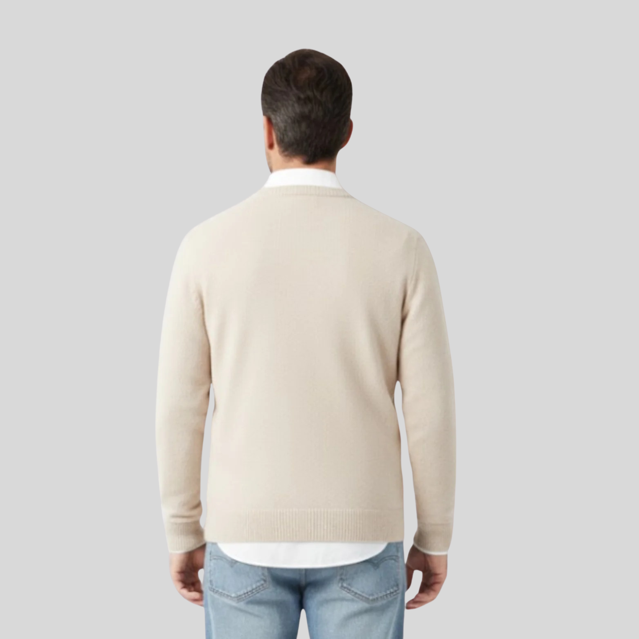 Homme Pull Col Rond Maille Ample | Pull Manches Longues