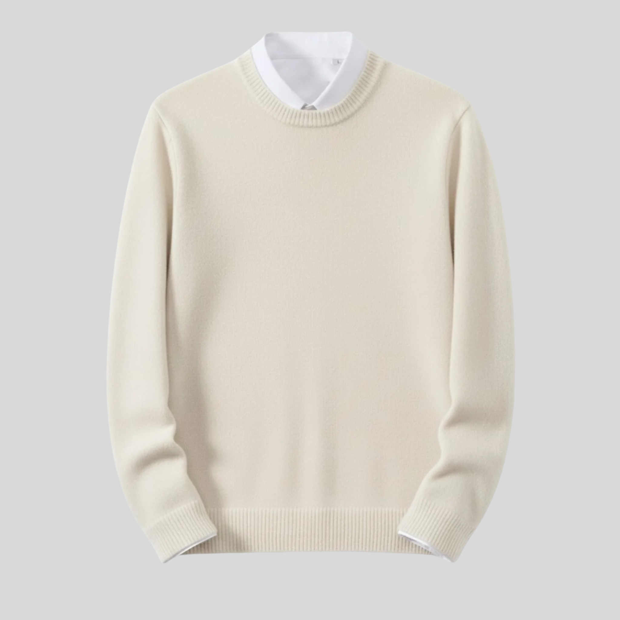 Homme Pull Col Rond Maille Ample | Pull Manches Longues