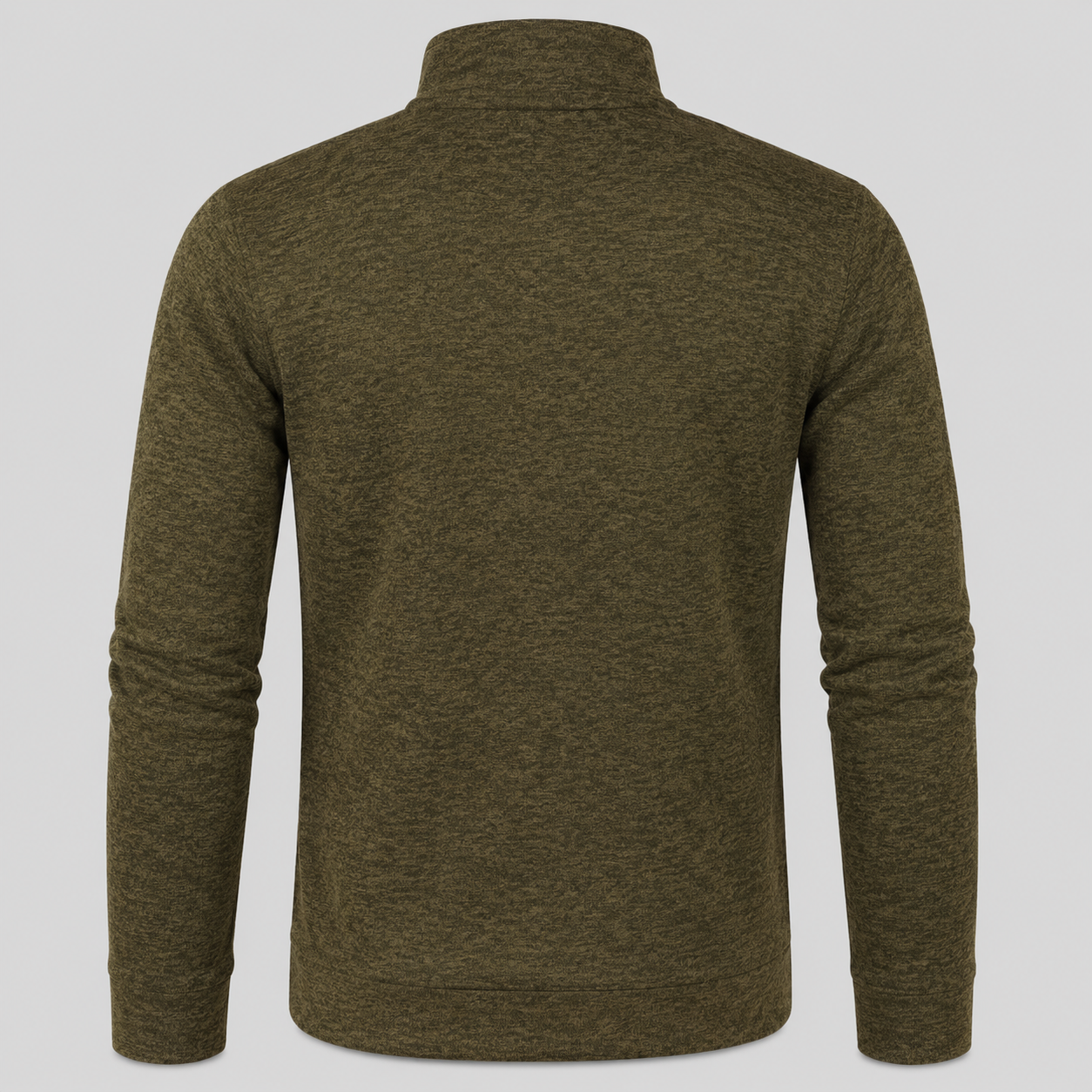 Homme Pull Zippé Col Montant | Veste Tricot Homme Automne Hiver